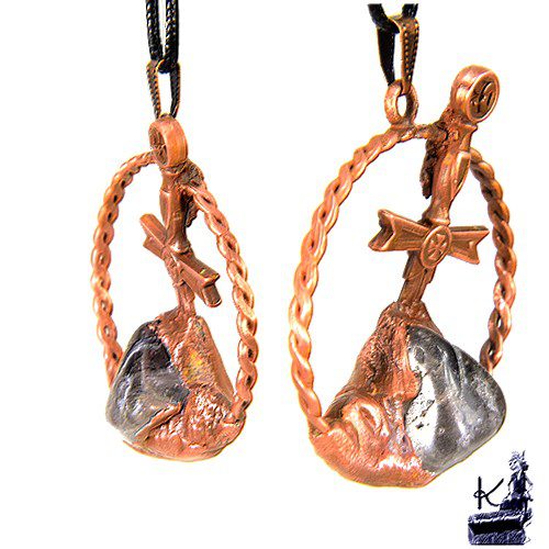 Réservé : Pendentif Ely - quartz fantôme et cuivre – Image 5