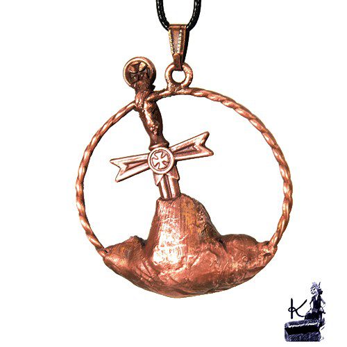Réservé : Pendentif Ely - quartz fantôme et cuivre – Image 4