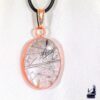 Pendentif Jana en cuivre avec quartz rutile