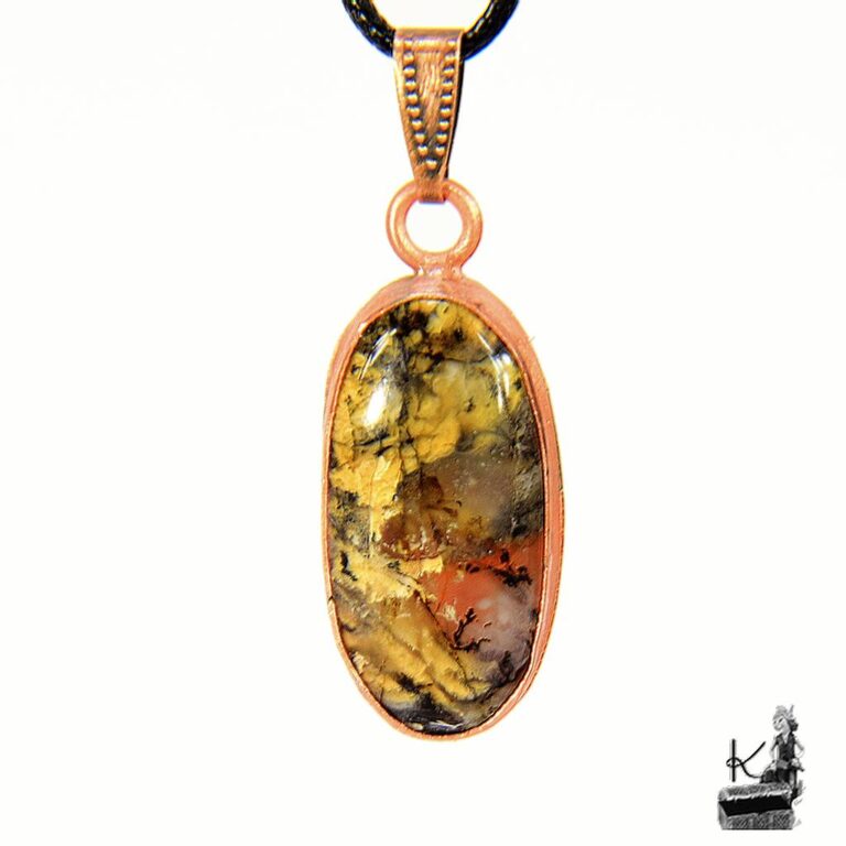 Pendentif Création Opale En Fil De Cuivre - Lithothérapie, Pierres Naturelles, Neuf Avec étiquettes