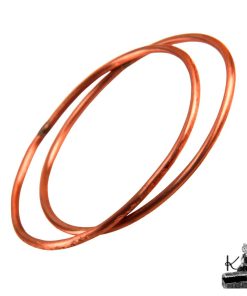 Alternative view of Bracelet Jonc Pola - cuivre naturel (lot de 2 )