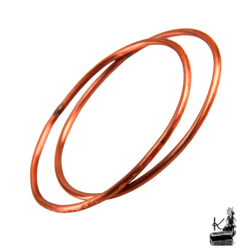 Bracelet Jonc Pola - cuivre naturel (lot de 2 ) – Image 2
