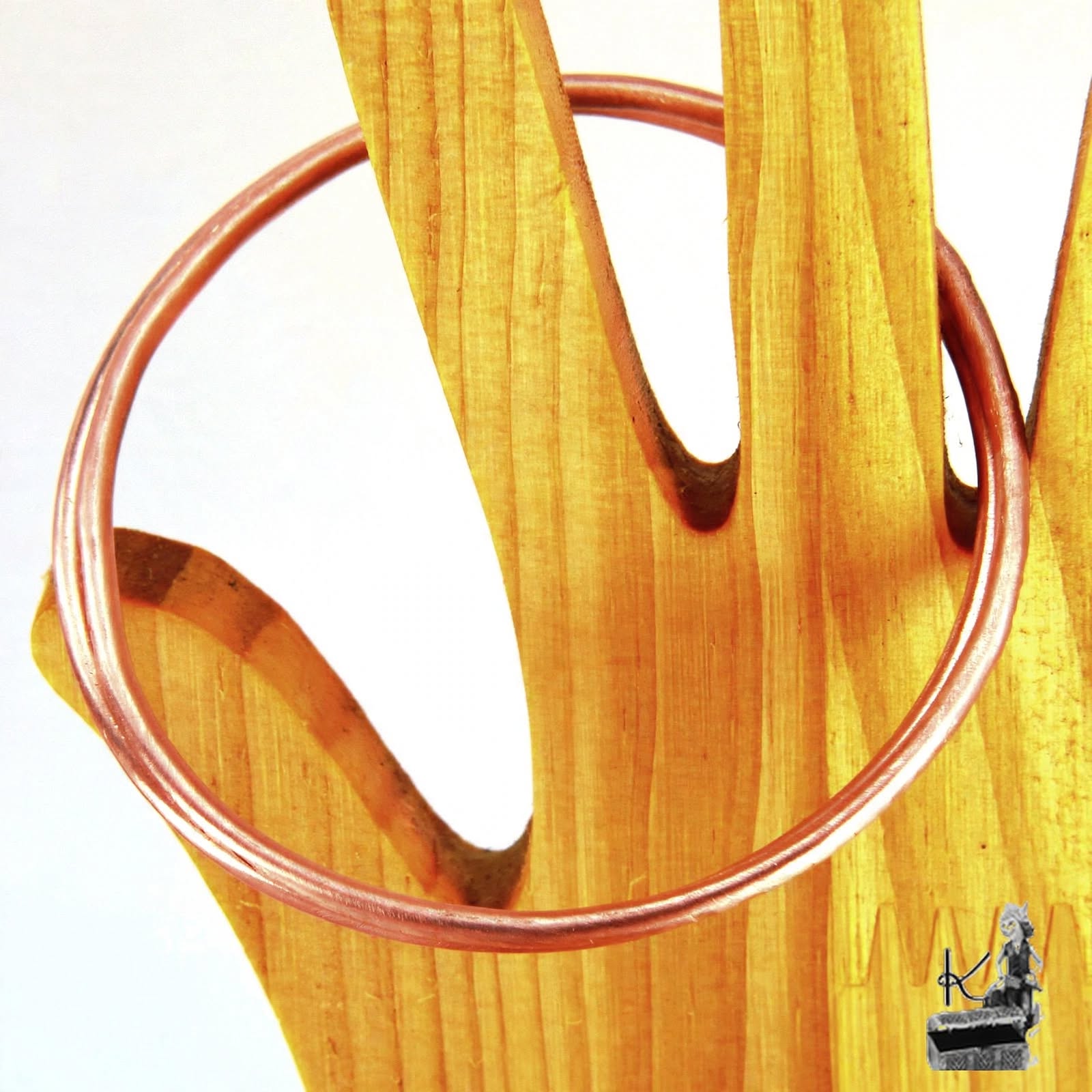 Bracelet Jonc Pola - cuivre naturel (lot de 2 ) – Image 4