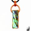 Pendentif Izusa en cuivre et abalone