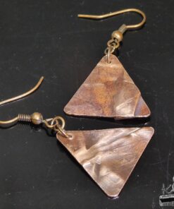 Boucles d'oreille Natane - cuivre naturel – Image 2