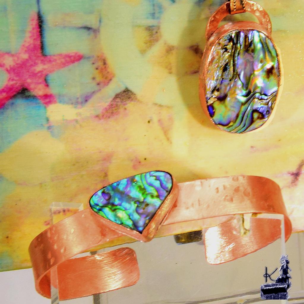 Trésor box Ryn en cuivre et abalone