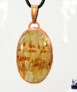Pendentif Aster en cuivre et cacoxenite