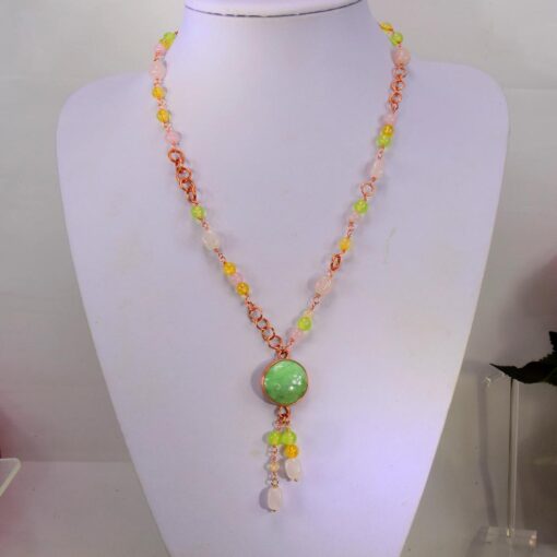 Collier Candice - cuivre et Chrysoprase – Image 2