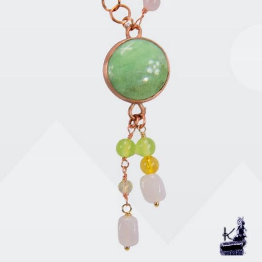Collier Candice - cuivre et Chrysoprase – Image 3