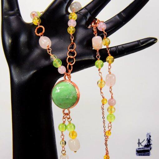 Collier Candice - cuivre et Chrysoprase – Image 4