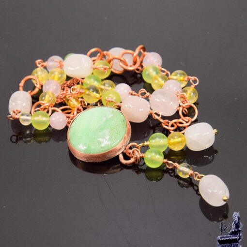 Collier Candice - cuivre et Chrysoprase – Image 5