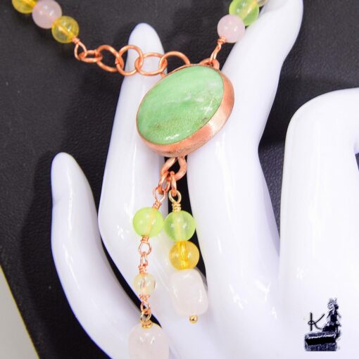 Collier Candice - cuivre et Chrysoprase – Image 6