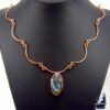 Collier Danxa en cuivre et labradorite