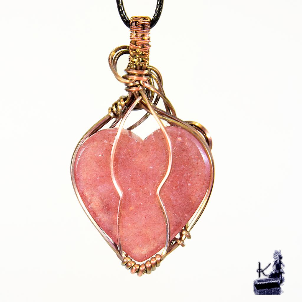 Pendentif Asta - quartz fraise wire wrapped – Image 7