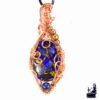 Pendentif Tali - lapis lazuli wire wrapped