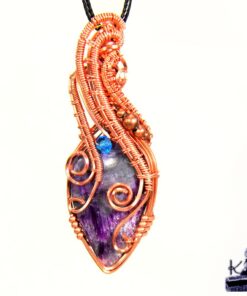 Pendentif Dalnas en cuivre et kammererite
