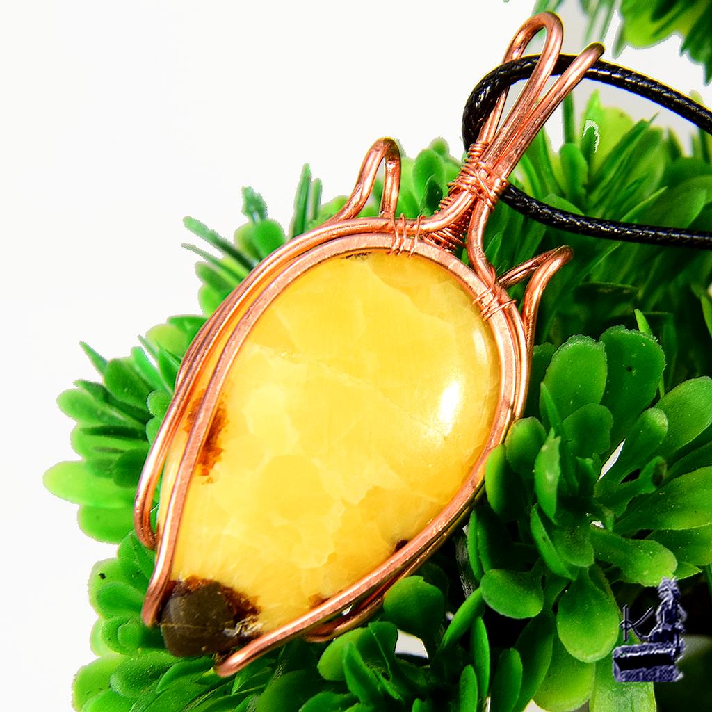 Pendentif Leif - septaria wire wrapped – Image 5