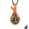 Pendentif Bisty - seraphinite wire wrapped en cuivre naturel
