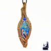 Pendentif Jasa -shattuckite wire wrapped