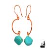 Boucles d'oreille Onnen en cuivre et howlite