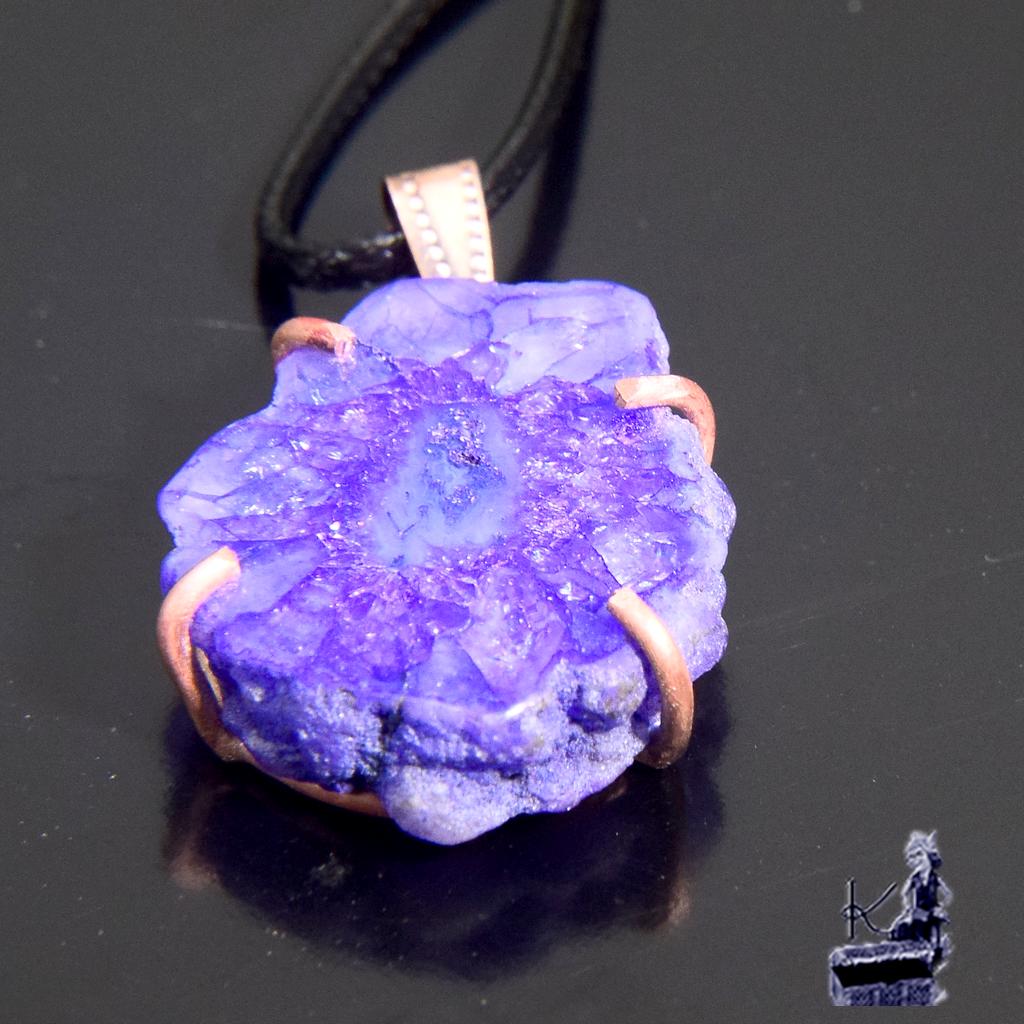 Réservé : Pendentif Argane - druzy agate – Image 2