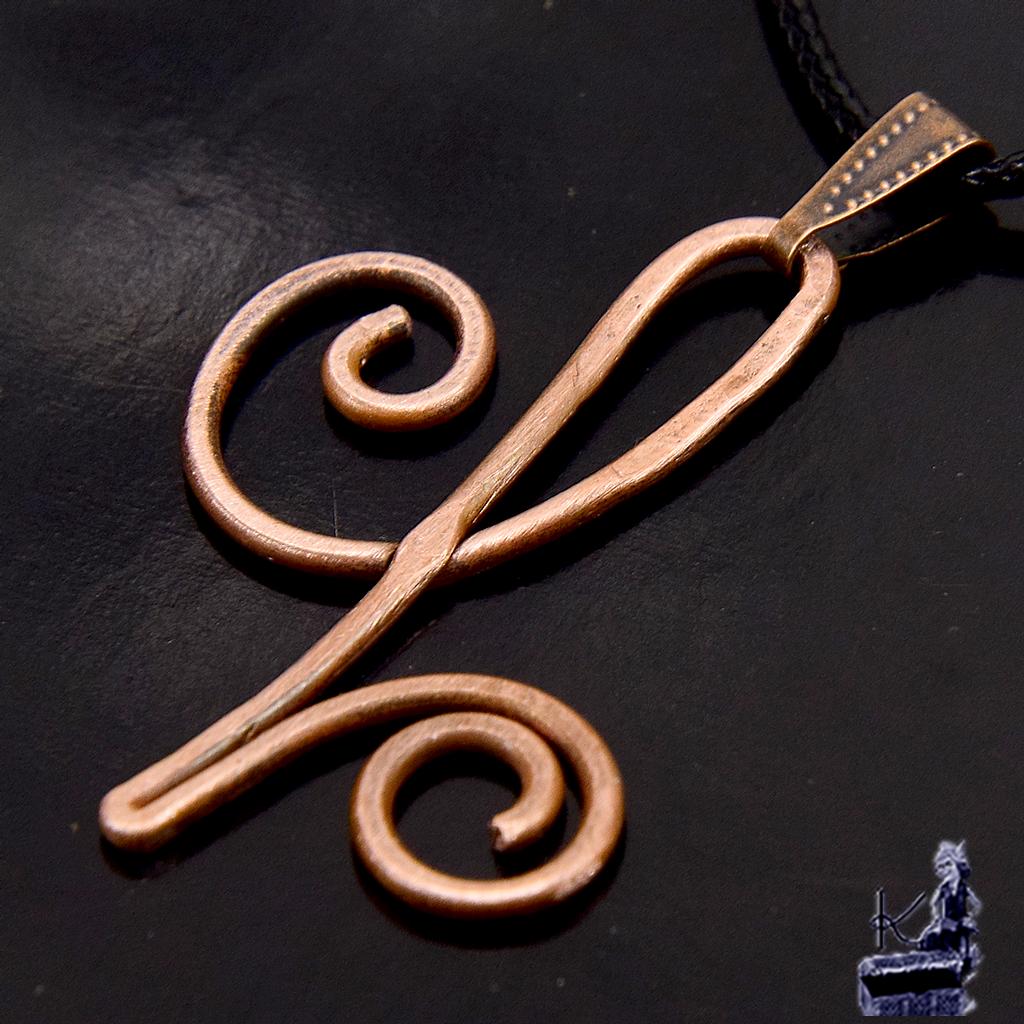 Pendentif Zibu "Asani" ( bonheur ) en cuivre naturel – Image 4