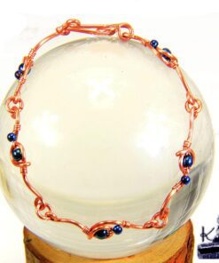 Bracelet Nastya en cuivre avec des perles en hématite
