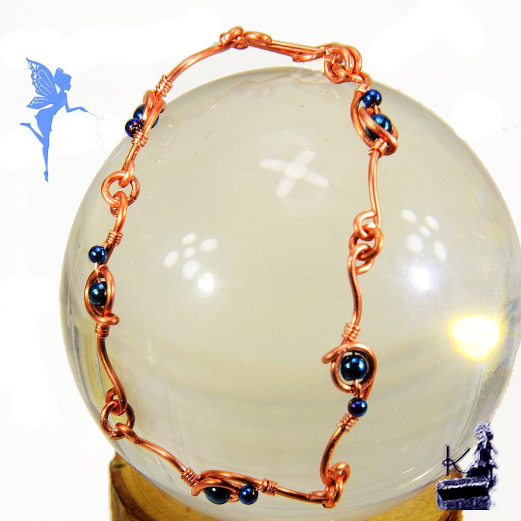 Bracelet Nastya - cuivre naturel et hématite – Image 6
