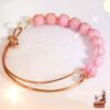 Bracelet suliana en cuivre avec ses perles en morganite