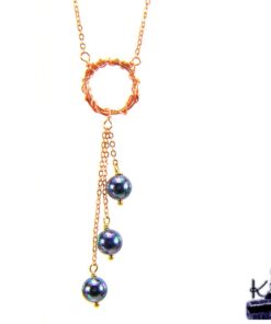 Collier deneza en cuivre et en nacre