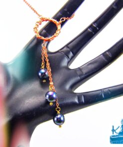 Collier Deneza - nacre noire et cuivre – Image 4
