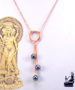 Collier Deneza - nacre noire et cuivre – Image 3