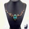 Collier Onnen en cuivre naturel et chrysoscolle