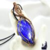 Pendentif Telia en cuivre avec lapis lazuli