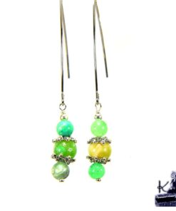 Boucles d'oreille Vorgan en pierre du phoenix