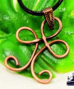 Alternative view of Pendentif Zibu "Anini" ( reflection ) en cuivre naturel