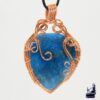 Pendentif Nora - apatite wire wrapped