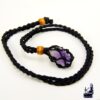 Collier reglable en macramé pour pierre roulée