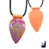 Pendentif Devin en cuivre avec son cabochon en atlantisite
