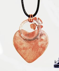 Alternative view of Pendentif Freesia - amazonite pêche
