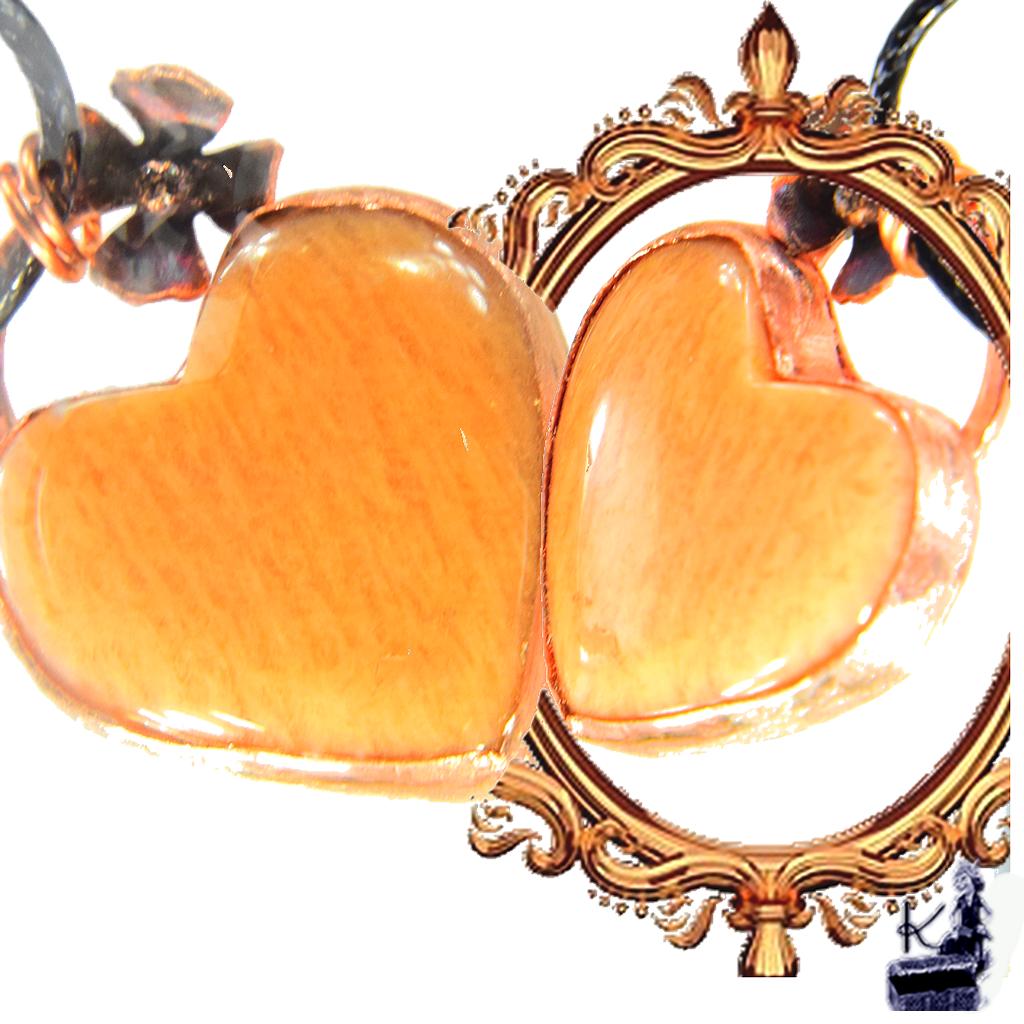 Pendentif Freesia - amazonite pêche – Image 4