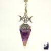 Pendule orgonite en résine et en améthyste