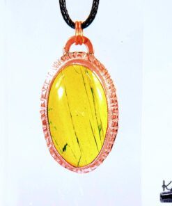 Pendentif Yvain en cuivre et mariposite