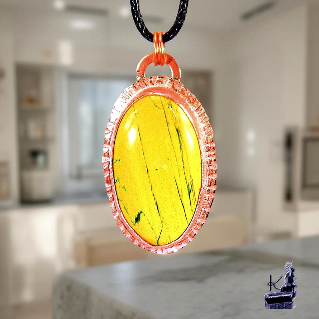 Pendentif Yvain - cuivre et Mariposite – Image 7