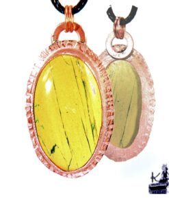 Alternative view of Pendentif Yvain - cuivre et Mariposite
