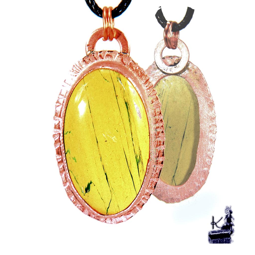 Pendentif Yvain - cuivre et Mariposite – Image 2
