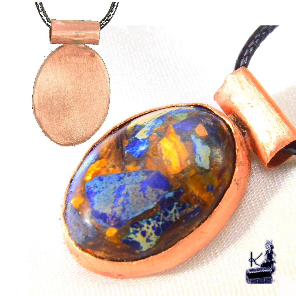 Pendentif Camall - sédiment marin avec cuivre – Image 5