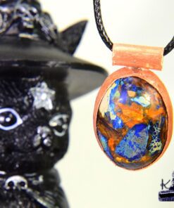 Alternative view of Pendentif Camall - sédiment marin avec cuivre