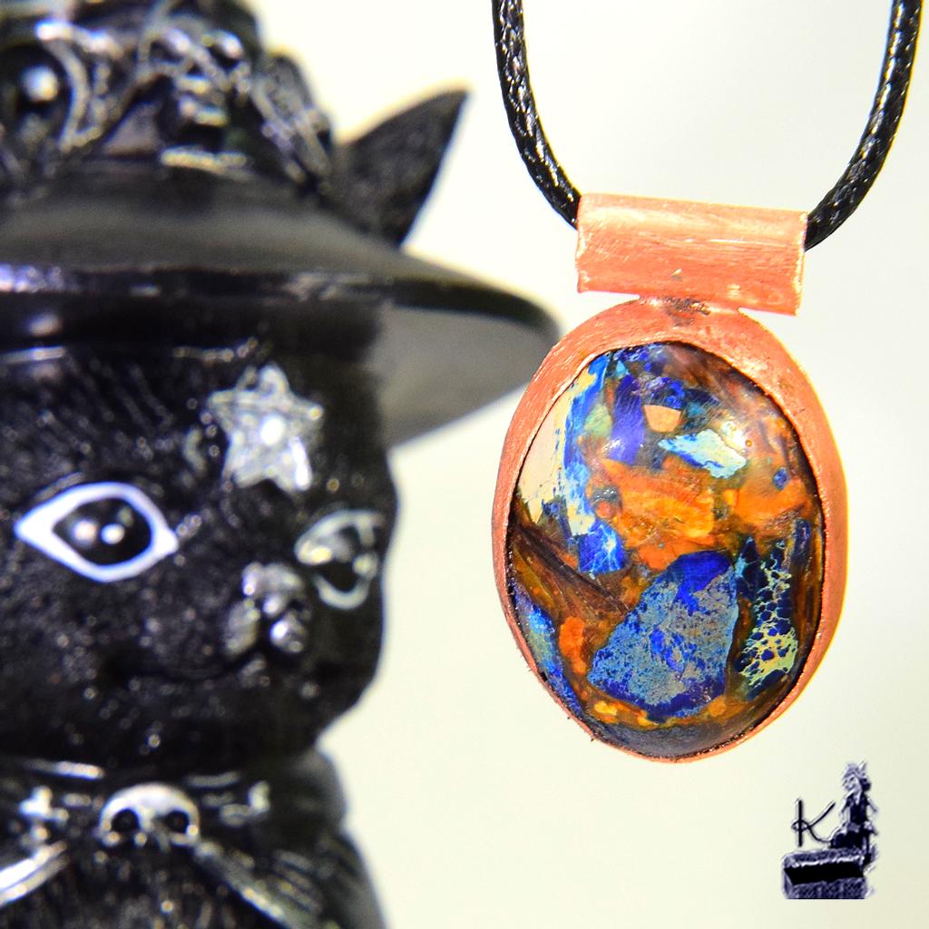 Pendentif Camall - sédiment marin avec cuivre – Image 2