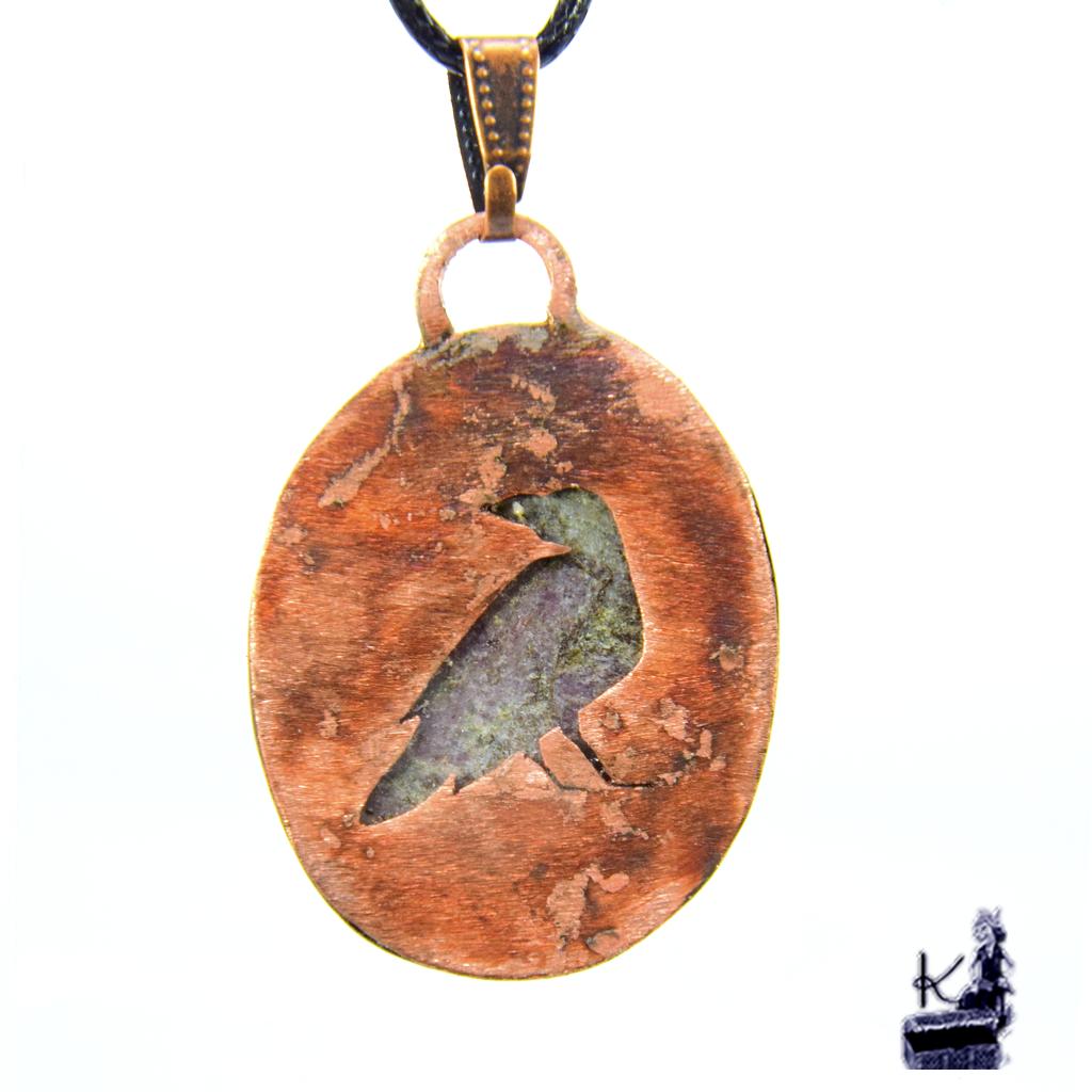 Pendentif Myriel - cuivre et ruby fall – Image 3